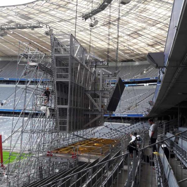 Baustelle in der Allianz Arena